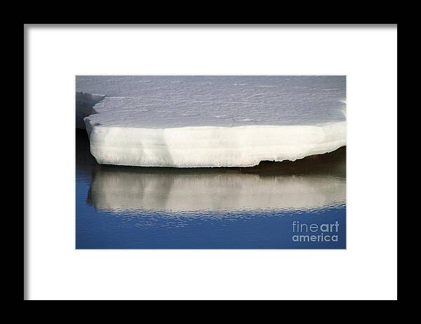 Water Framed Print featuring the photograph Spring Thaw by Edward R Wisell