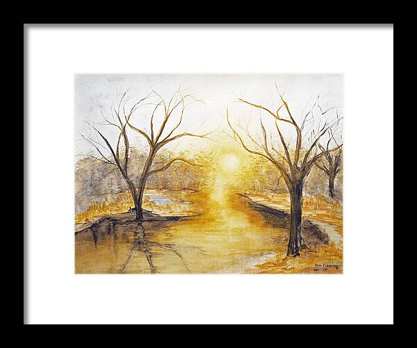  Fall Framed Print featuring the painting Spring Thaw by Ken Figurski