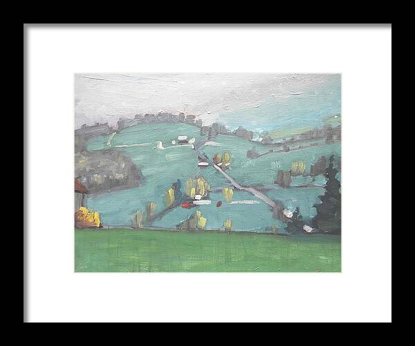 Berkshire Hills Paintings Framed Print featuring the painting Spring Time by Len Stomski