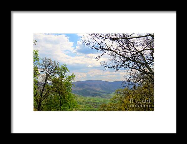 Skyline Drive Framed Print featuring the photograph Spring View Along Skyline Drive by Kerri Farley