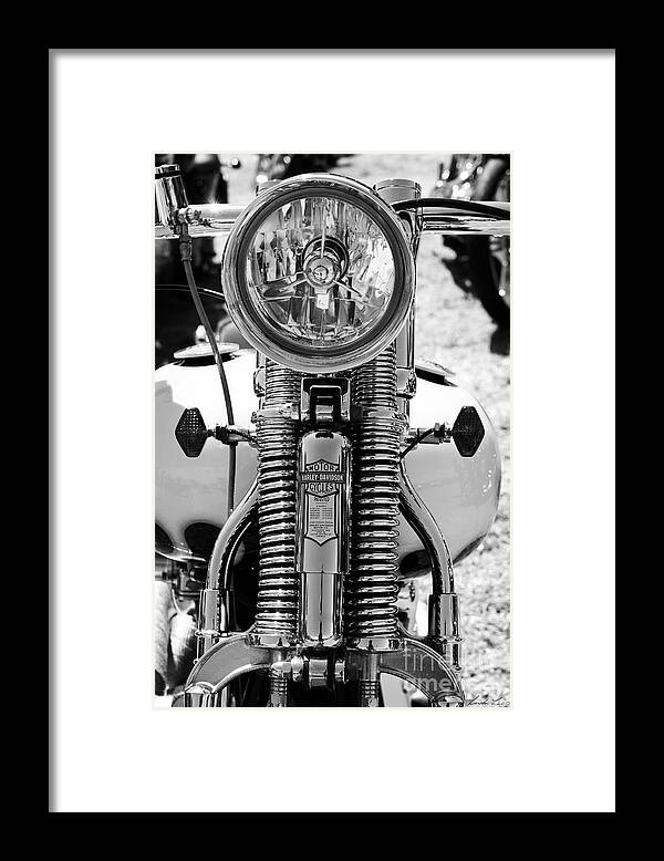 Harley-davidson Framed Print featuring the photograph Springer by Linda Lees