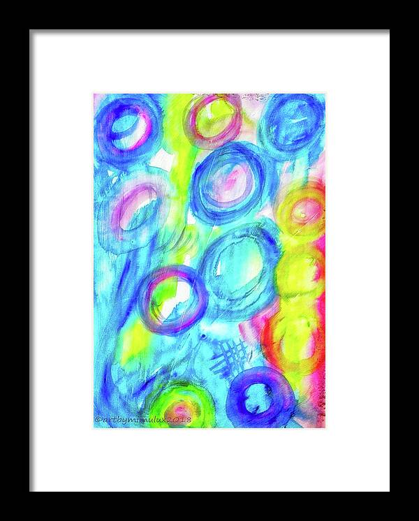 Spring Framed Print featuring the painting SpringFeelings by Mimulux Patricia No
