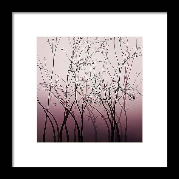 Trees Framed Print featuring the digital art Spring's First Blush by Susan Maxwell Schmidt
