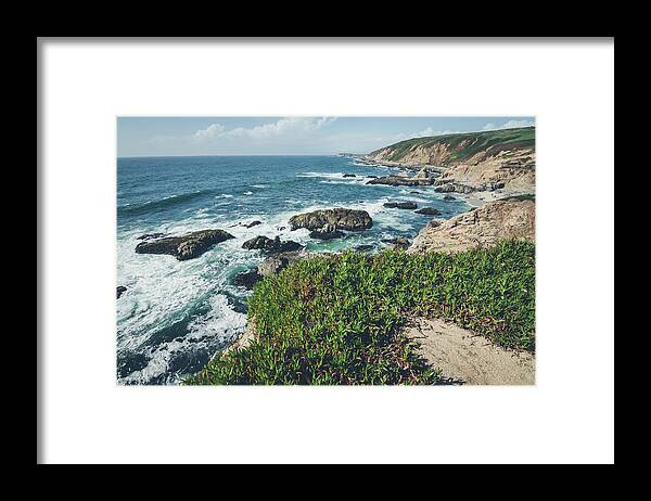 Landscape Framed Print featuring the photograph Springtime at Bodega Head by Margaret Pitcher