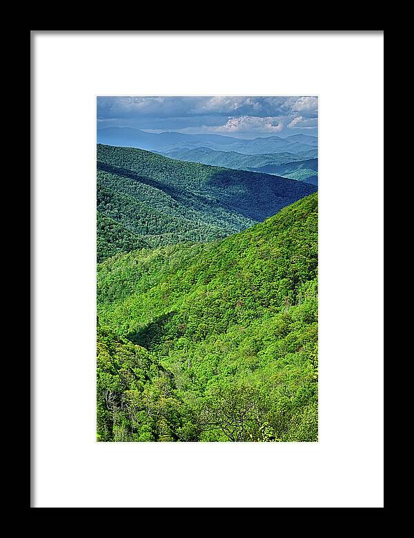 Mountains Framed Print featuring the photograph Springtime In The Blue Ridge Mountains by Alex Grichenko