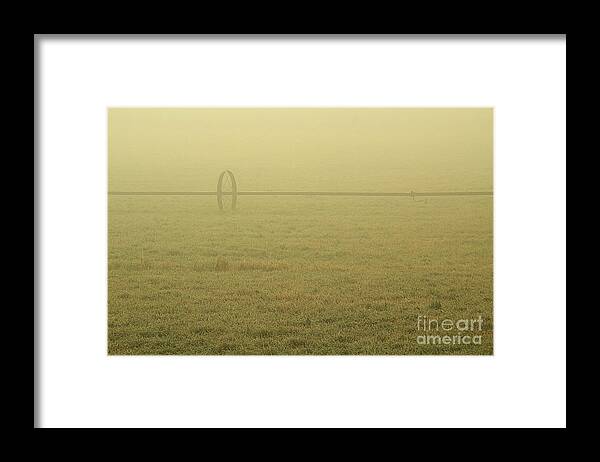 Fields Framed Print featuring the photograph Sprinkler Line by Roland Stanke