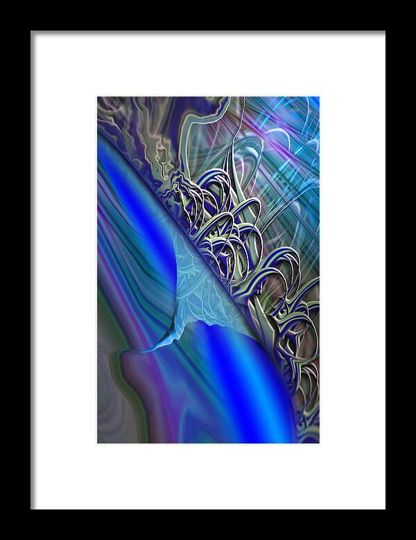 Mighty Sight Studio Abstractions Surrealism  Framed Print featuring the painting Sprinters Awl by Steve Sperry
