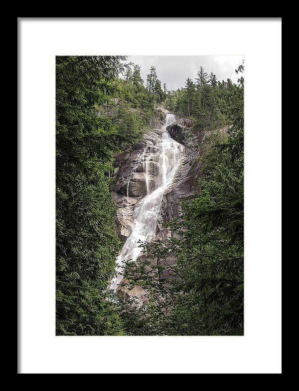 Waterfall Framed Print featuring the photograph Squamish Waterfall by Lawrence Knutsson