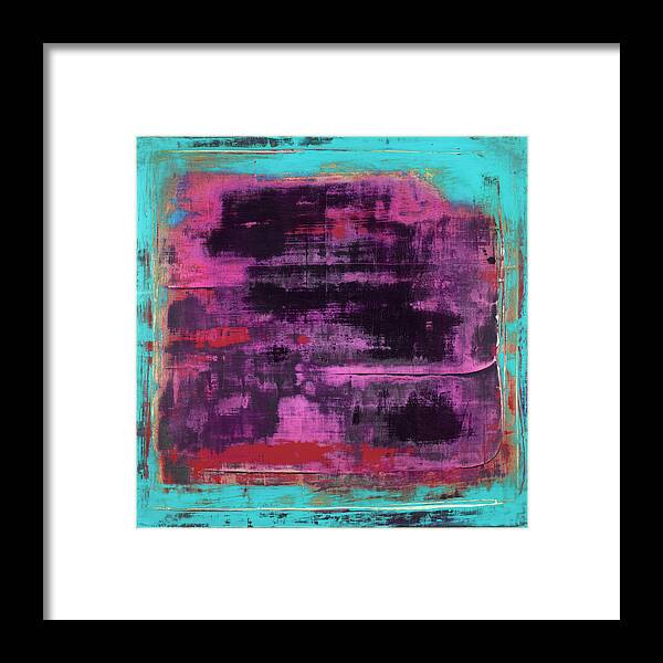 Abstract Prints Framed Print featuring the painting Art Print Square1 by Harry Gruenert