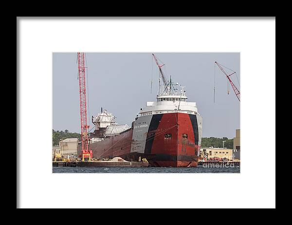 Ss Arthur M. Anderson Framed Print featuring the photograph SS Arthur M. Anderson by Nikki Vig