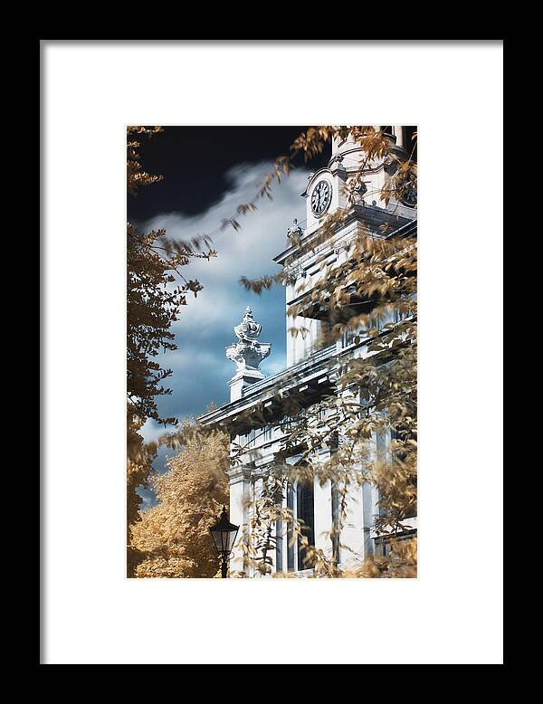 Architecture Framed Print featuring the photograph St Alfege parish church in Greenwich, London by Helga Novelli