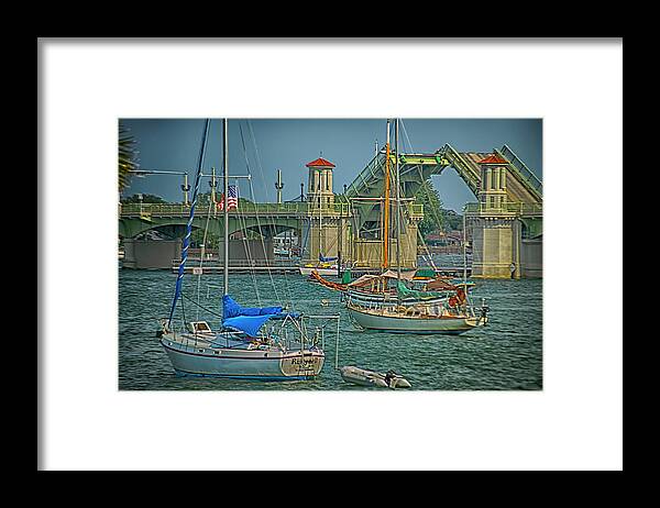 St Augustine Framed Print featuring the photograph St. Augustine Bridge of Lions by Joseph Desiderio