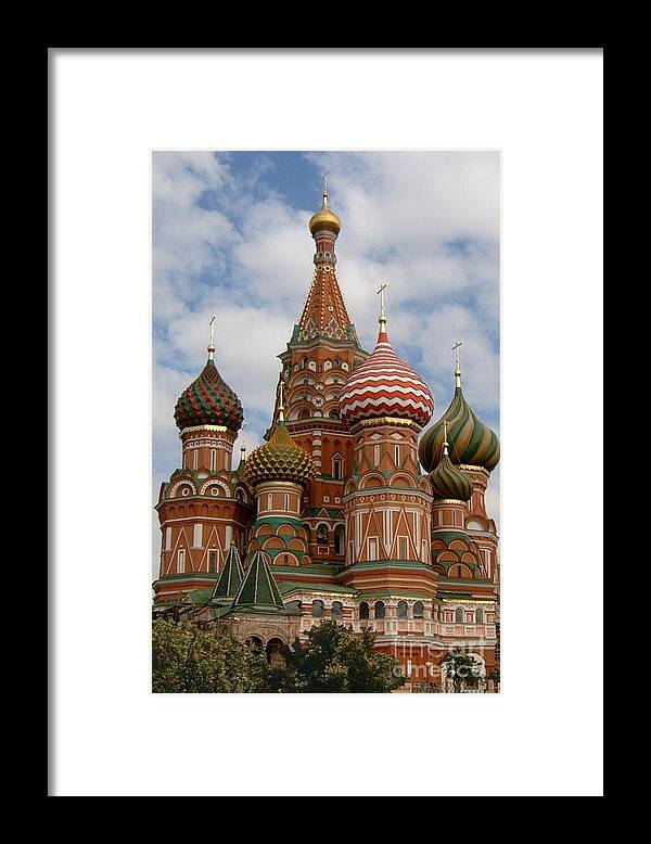 Russia Framed Print featuring the photograph St. Basil's Cathedral by Robert D McBain