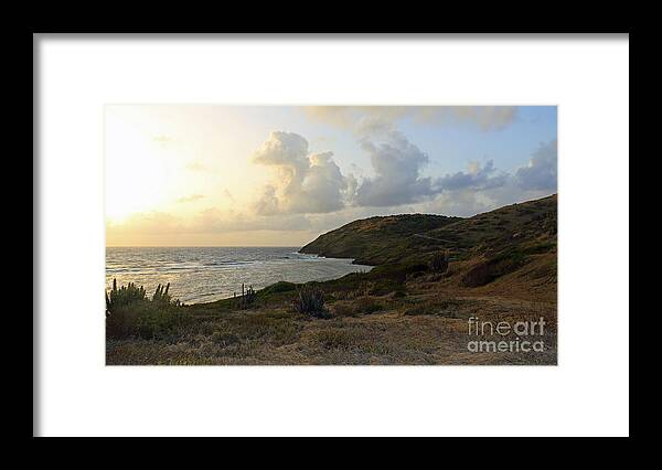 Sunrise Framed Print featuring the photograph St. Croix Sunrise by Mary Haber