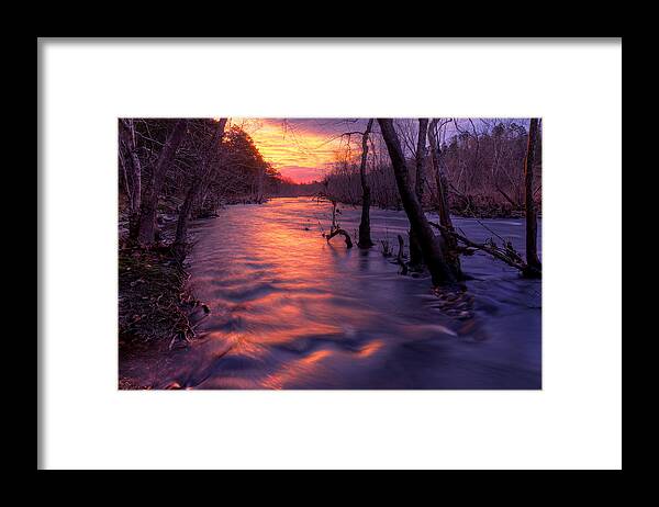 Dawn Framed Print featuring the photograph St. Francois River by Robert Charity