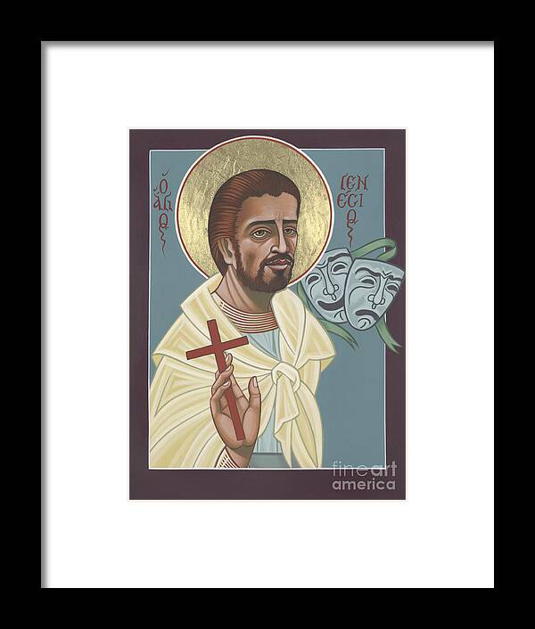 St Genisius Framed Print featuring the painting St Genisius Patron of Actors 279 by William Hart McNichols