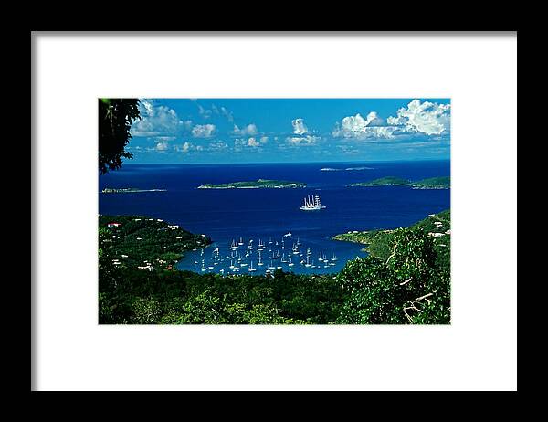 Islands Framed Print featuring the photograph St. John morning by Bill Jonscher