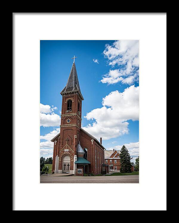 Church Framed Print featuring the photograph St. John The Baptist Catholic Church by Holden The Moment