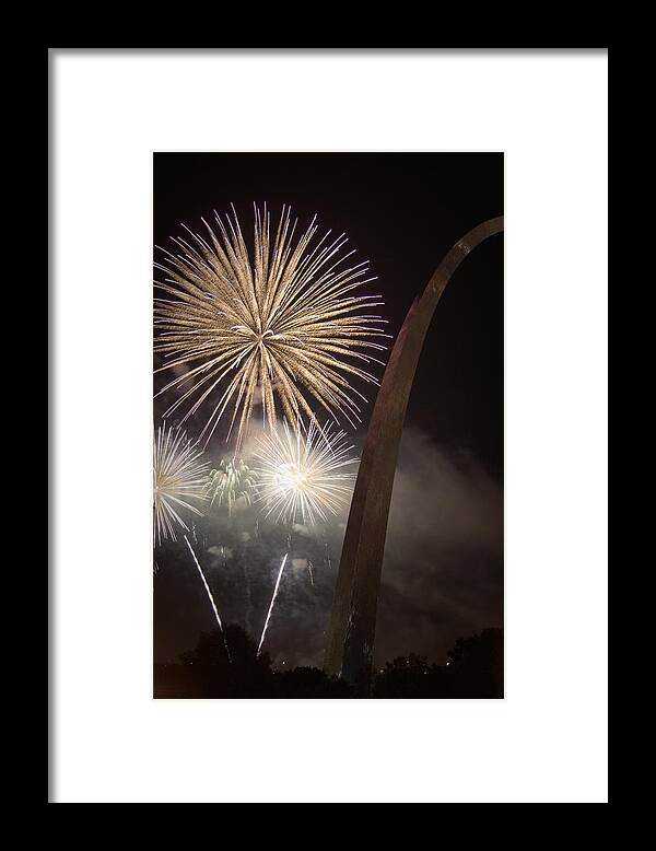 Gateway Framed Print featuring the photograph St. Louis 4th-2 by David Coblitz
