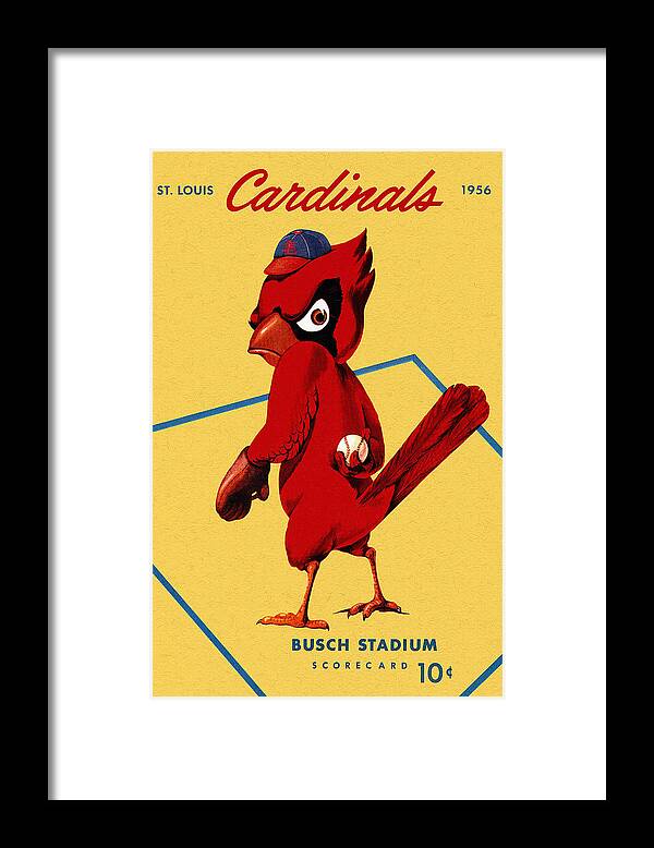 St. Louis Cardinals Vintage 1956 Program Framed Print