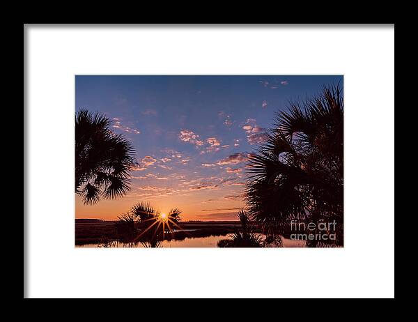 Sunrises Framed Print featuring the photograph St. Marks National Wildlife Refuge Sunrise by DB Hayes
