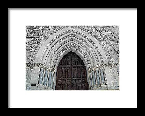Saint Mary Cathedral Framed Print featuring the photograph St. Mary Cathedral- Austin Texas by Luther Fine Art