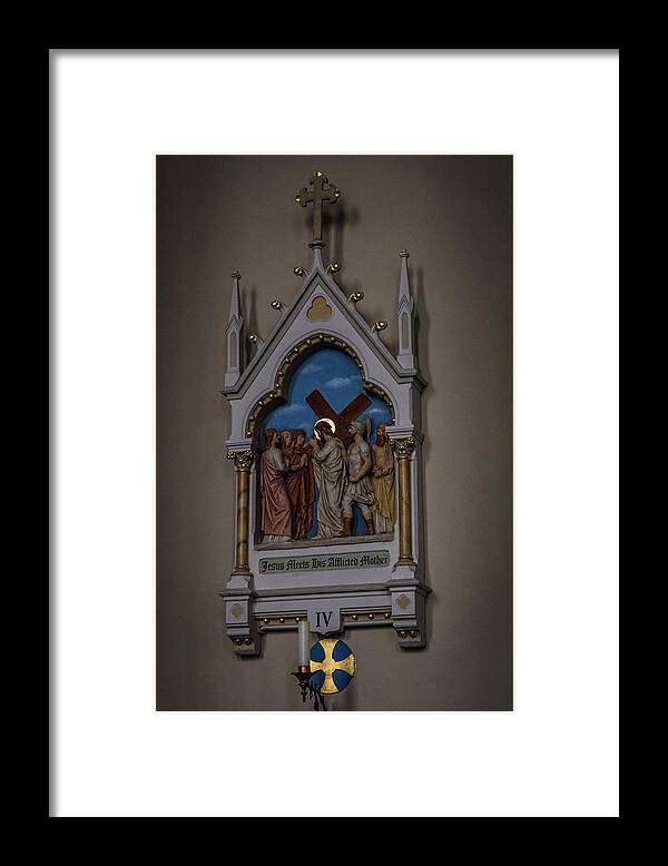 Natchez Mississippi Ms Framed Print featuring the photograph St. Mary Station of Cross by Gregory Daley MPSA