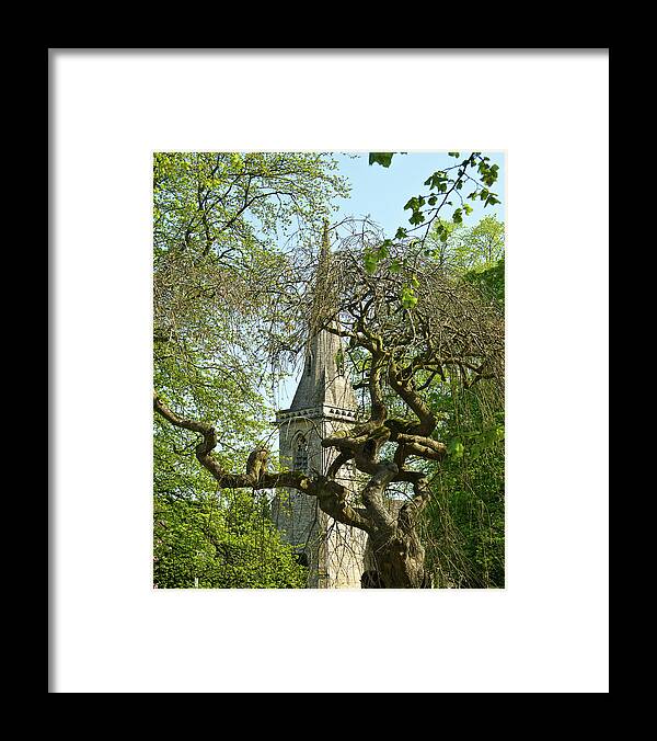 St Marys Framed Print featuring the photograph St Marys Church Through the Trees by Douglas Barnett