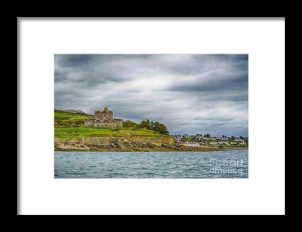 Castle Framed Print featuring the photograph St Mawes Castle And Village by Linsey Williams