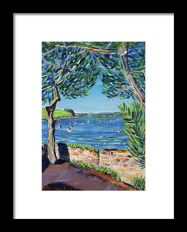 Acrylic Framed Print featuring the painting St Mawes Moorings #2 by Seeables Visual Arts