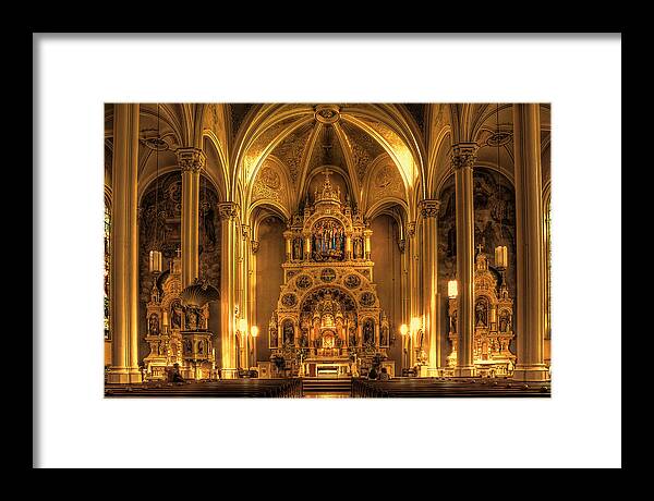 Chicago Framed Print featuring the photograph St. Michael's in Old town by Rod Melotte