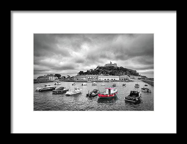 St Michaels Mount Framed Print featuring the photograph St Michael's Mount, Cornwall by Nigel R Bell