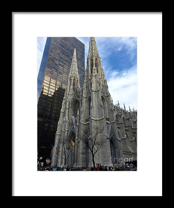 St Patrick’s Cathedral Framed Print featuring the photograph St. Patricks Cathedral by CAC Graphics