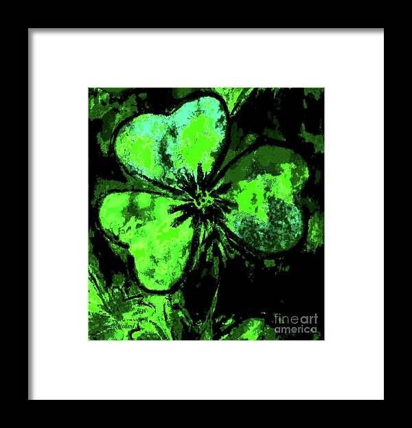 Shamrock Framed Print featuring the painting St. Patrick's Day by Hazel Holland
