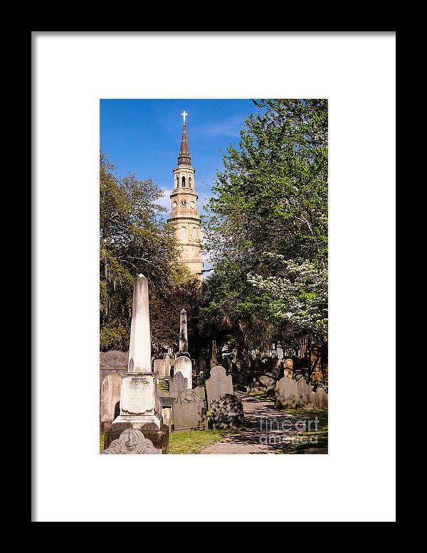 St. Philips Church Framed Print featuring the photograph St. Philip's Episcopal Church Charleston South Carolina by Dawna Moore Photography