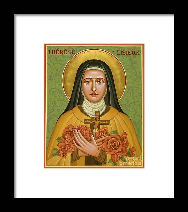 St. Therese Of Lisieux Framed Print featuring the painting St. Therese of Lisieux - JCTLI by Joan Cole