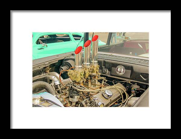 Ratrod Framed Print featuring the photograph Stacks by Darrell Foster