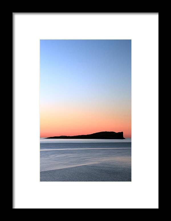 Staffin Bay Framed Print featuring the photograph Staffin Sunset by Grant Glendinning