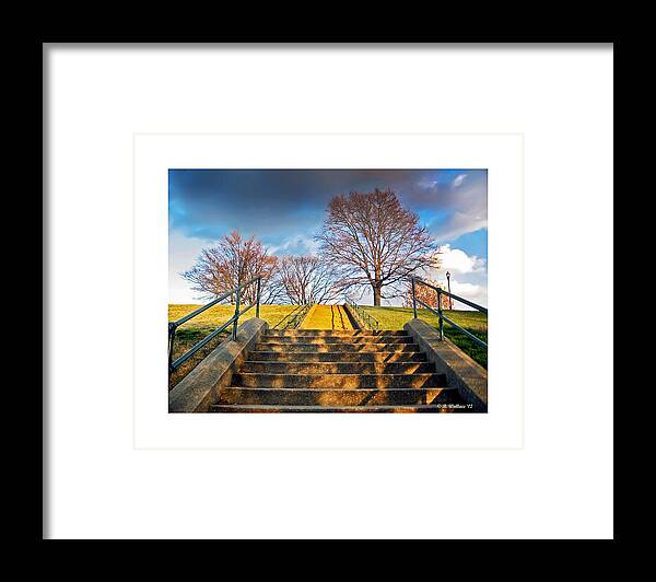 Stairway Framed Print featuring the photograph Stairway To Federal Hill by Brian Wallace