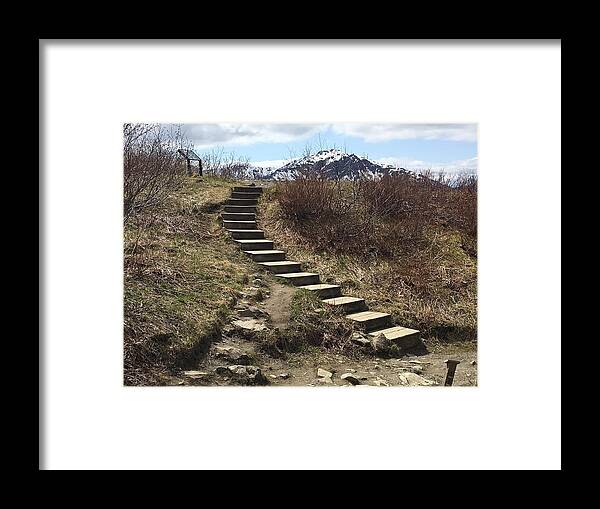 Alaska Framed Print featuring the photograph Stairway to Heaven II by Val Oconnor