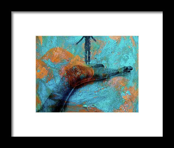 Hand Framed Print featuring the photograph Standing at the hand by Gabi Hampe