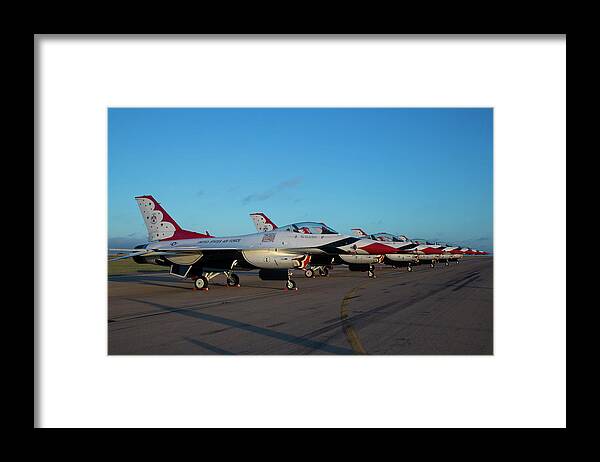 Thunderbirds Framed Print featuring the photograph Standing In Formation by Joe Paul