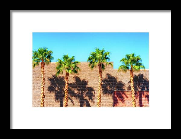 Palm Trees Framed Print featuring the photograph Standing Tall by Dee Browning