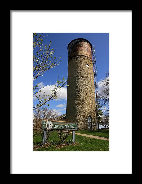 Historic Water Tower Framed Print featuring the photograph Standing Tall by Viviana Nadowski