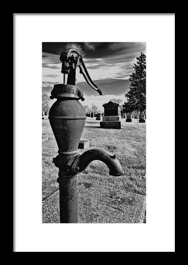 Cemetery Framed Print featuring the photograph Standing Watch by James Stoshak