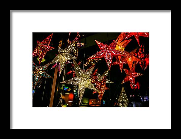 Lights Framed Print featuring the photograph Star Lights by Lora Lee Chapman