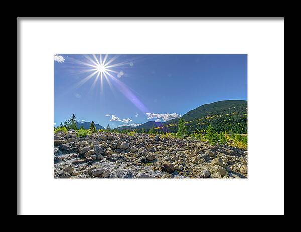  Framed Print featuring the photograph Star Over Creek Bed Rocky Mountain National Park Colorado by Paul Vitko