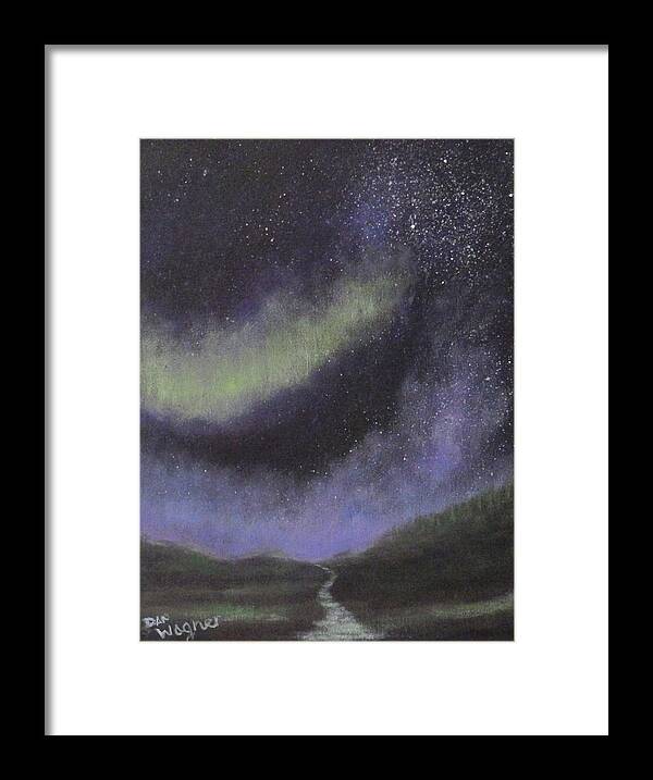 Star Framed Print featuring the painting Star Path by Dan Wagner