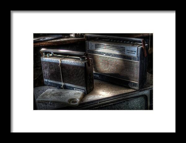 Urbex Framed Print featuring the digital art Star Radio by Nathan Wright