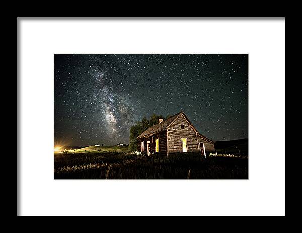 Star Valley Framed Print featuring the photograph Star Valley Cabin by Wesley Aston